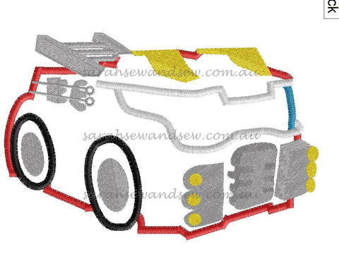 Heatwave - Fire Truck - Rescue Bots - Embroidery Design
