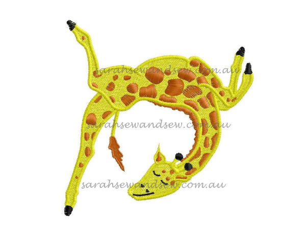 Gerald the Giraffe Embroidery Design - Sarah Sew and Sew