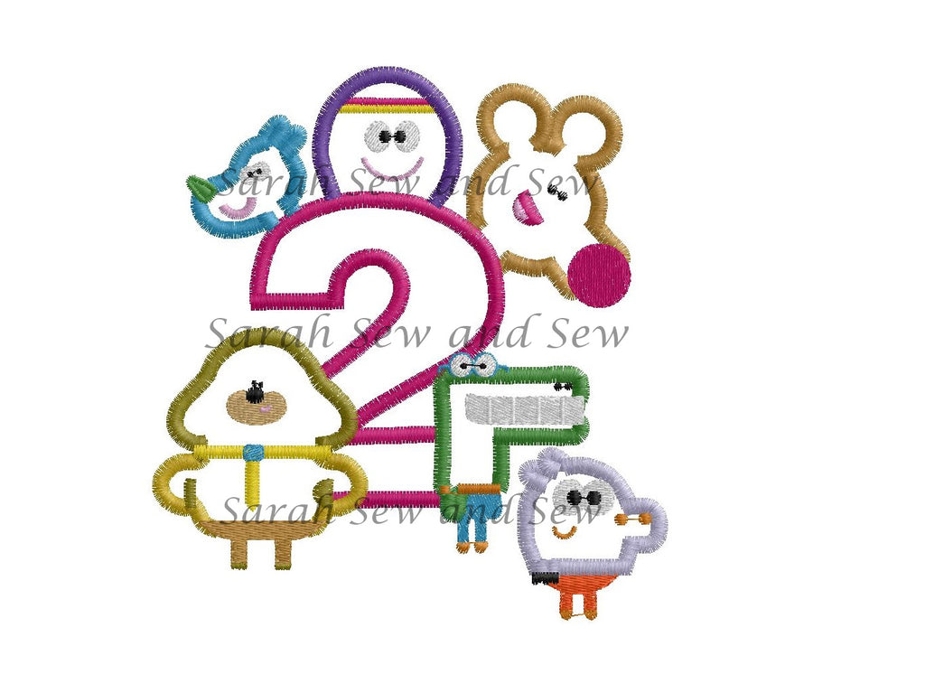Hey Duggee Collage No 2 Embroidery Design