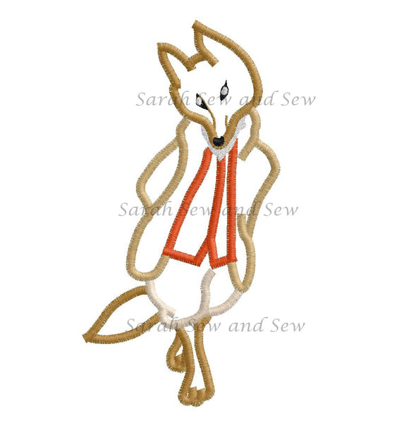 Mr Tod Embroidery Design