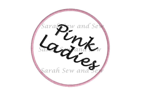 Pink Ladies Embroidery Design
