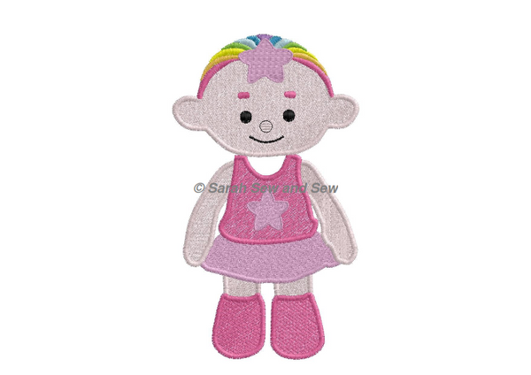 Pink Cloud Babies Embroidery Design