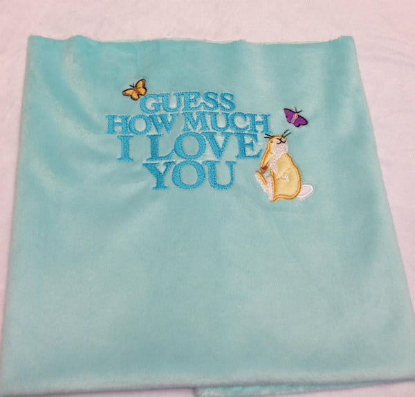 Guess How Much I Love You Logo Embroidery Design - Sarah Sew and Sew
