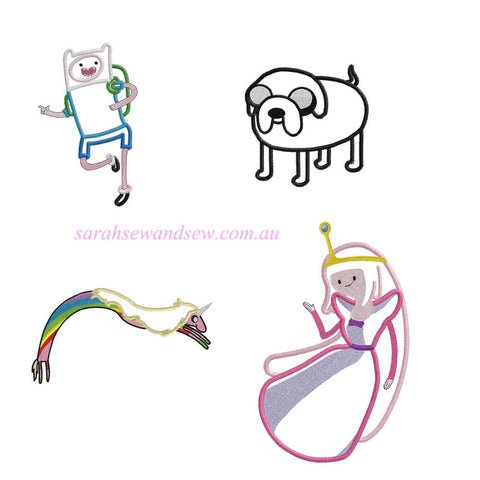 Adventure Time Embroidery Design - Sarah Sew and Sew