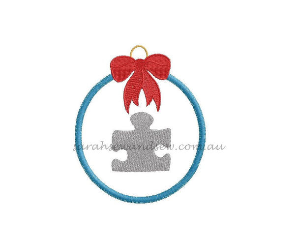 Christmas Bauble Embroidery Design - Sarah Sew and Sew