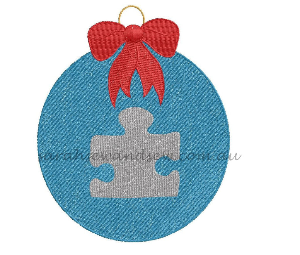 Christmas Bauble Embroidery Design - Sarah Sew and Sew