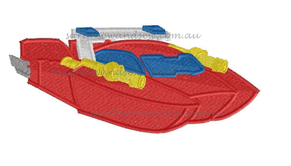Heatwave - Boat - Rescue Bots - Embroidery Design