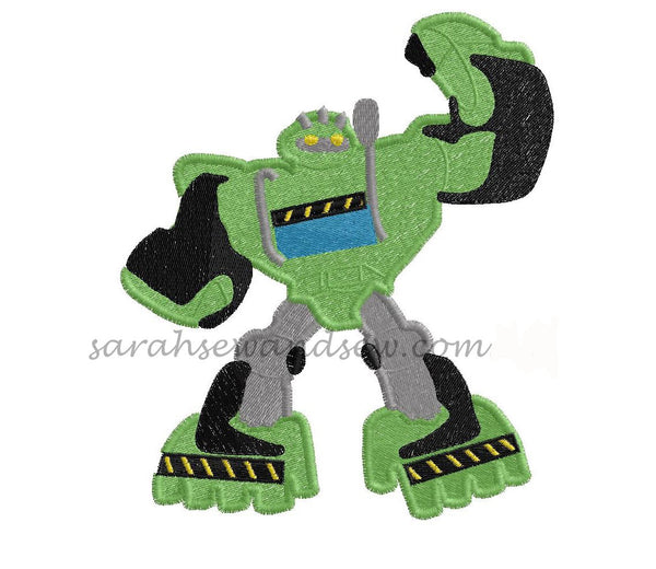 Boulder Transformers Rescue Bot Embroidery Design