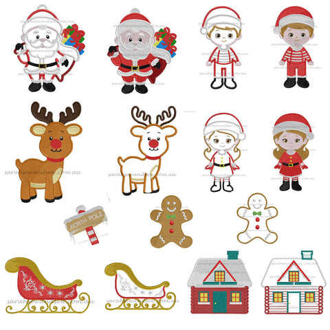 Christmas Embroidery Design Set - Sarah Sew and Sew