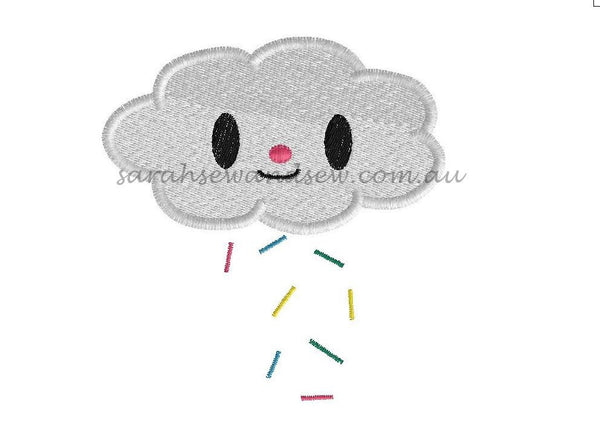 Tokidoki Cloud Embroidery Design - Sarah Sew and Sew