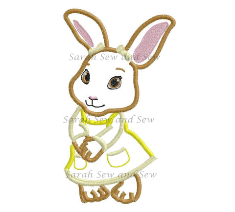 Cotton-Tail Embroidery Design - Sarah Sew and Sew