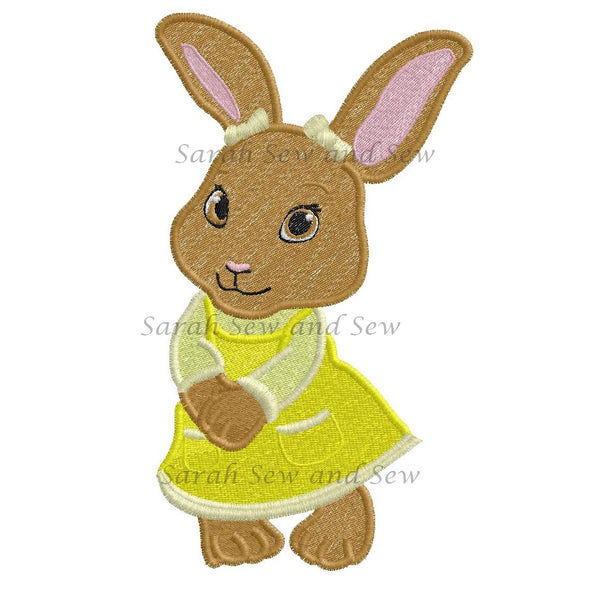 Cotton-Tail Embroidery Design - Sarah Sew and Sew