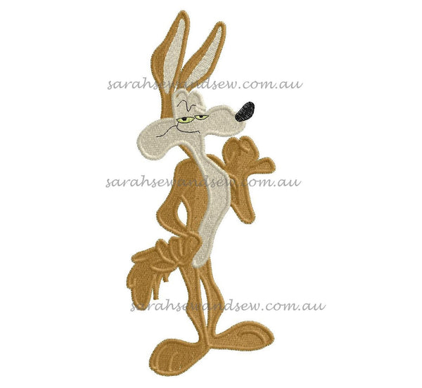 Coyote Looney Tunes Embroidery Design - Sarah Sew and Sew