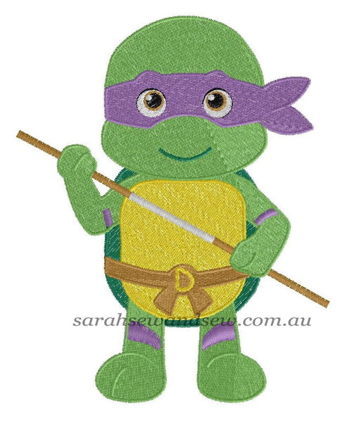 Donatello Embroidery Design - Sarah Sew and Sew