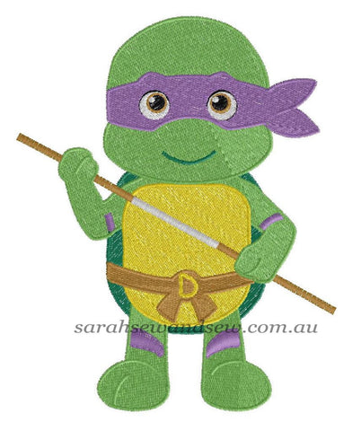 Donatello Embroidery Design - Sarah Sew and Sew