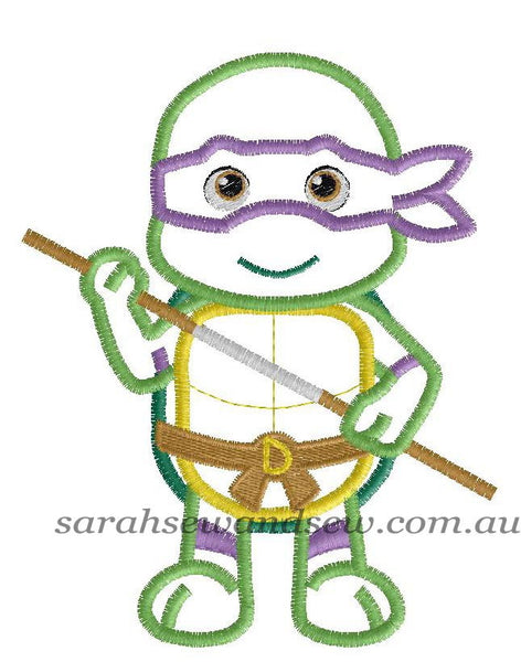 Donatello Embroidery Design - Sarah Sew and Sew