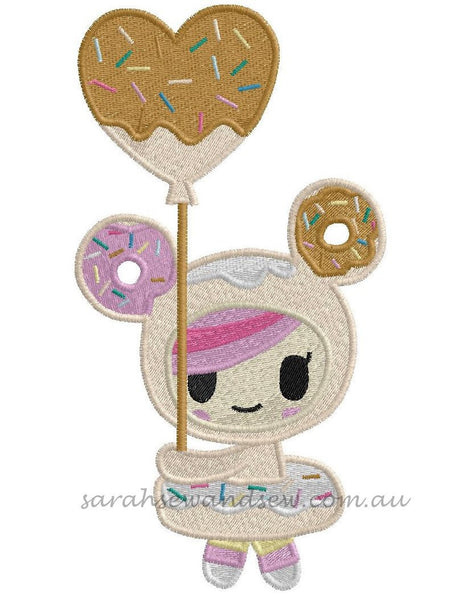 Donutella (Tokidoki) Embroidery Design - Sarah Sew and Sew