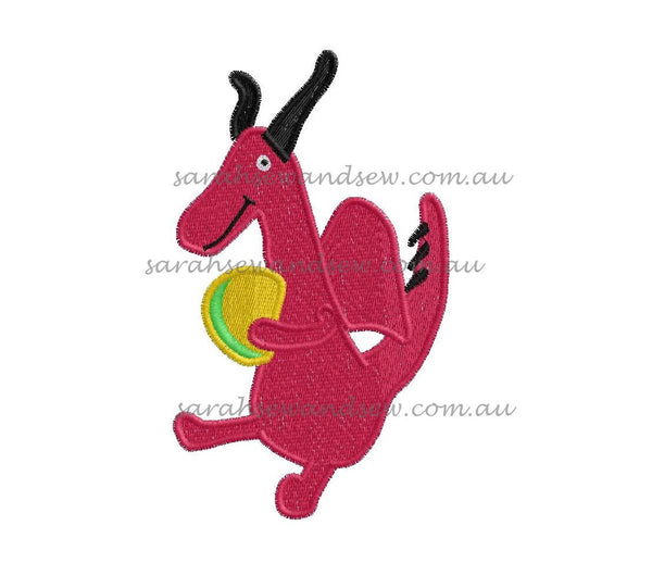 Dragons Love Tacos Embroidery Design - Sarah Sew and Sew