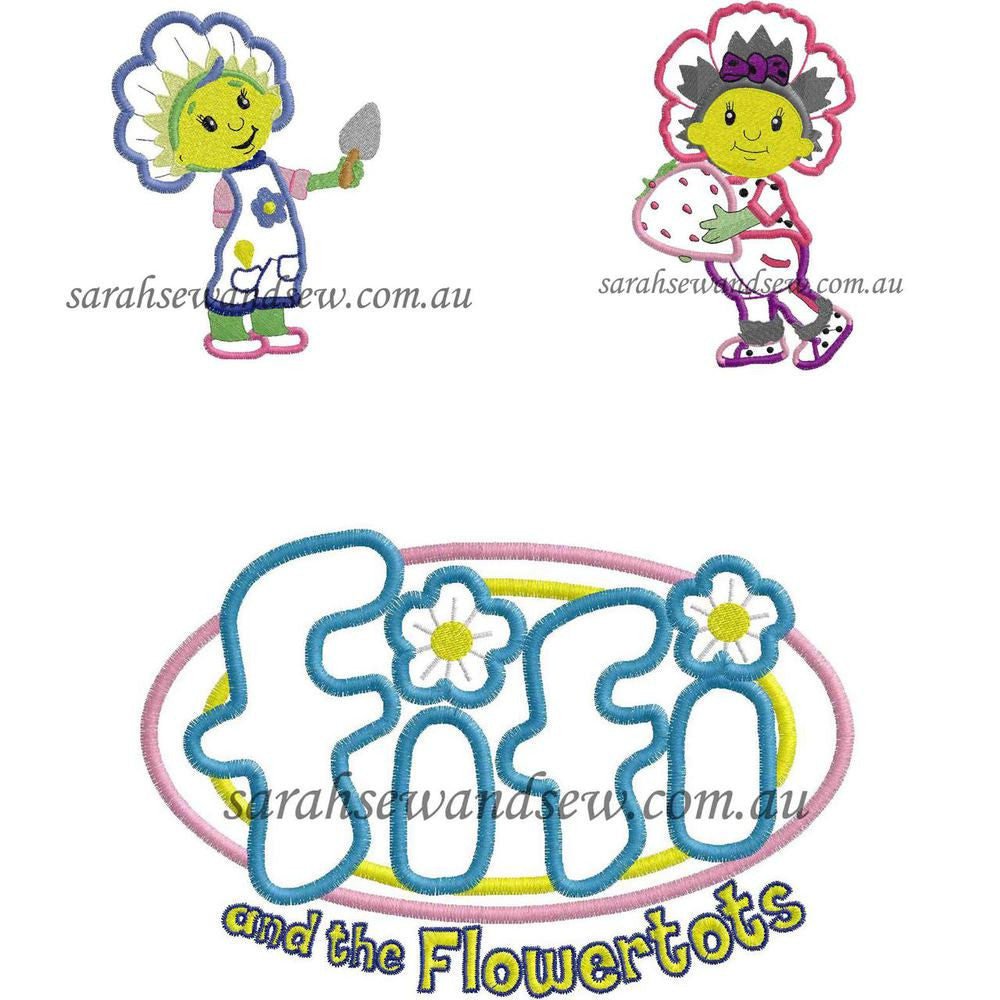 Fifi and the Flowertots Embroidery Design Set - Sarah Sew and Sew