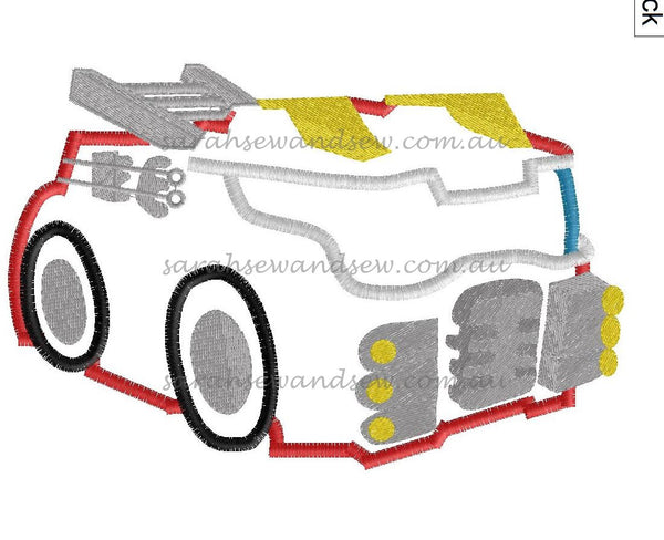 Heatwave Transformers Rescue Bot Embroidery Design Set