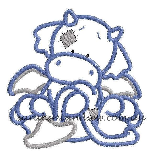 Blue Nosed Friends Embroidery Design Set - Sarah Sew and Sew