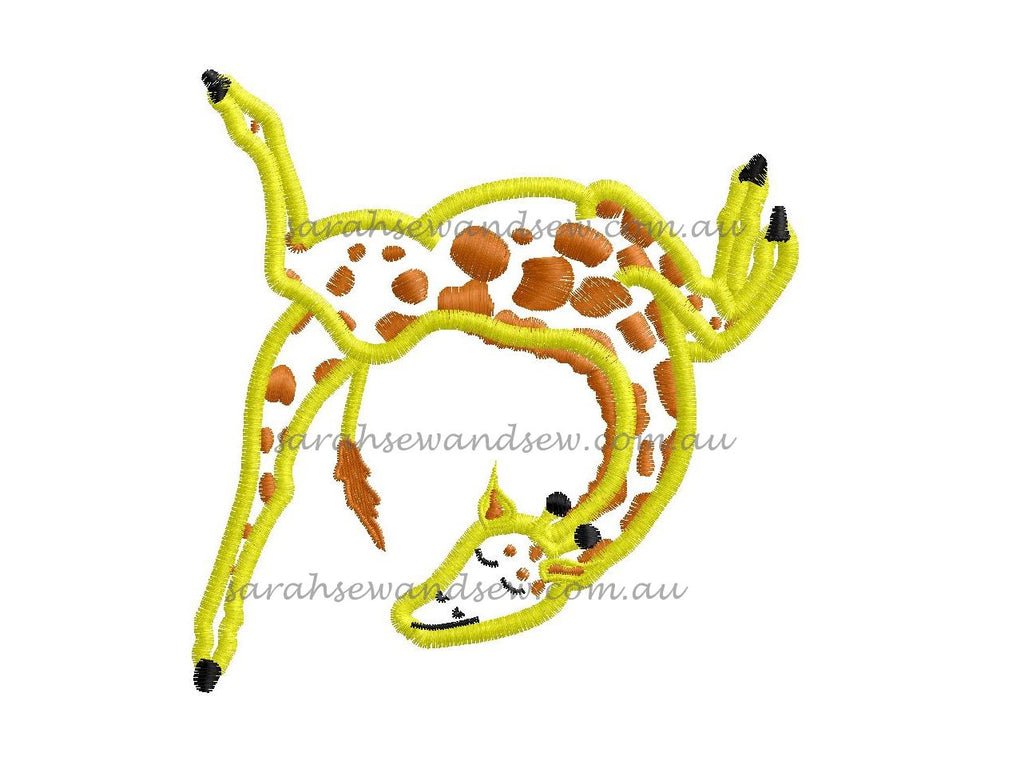 Gerald the Giraffe Embroidery Design - Sarah Sew and Sew