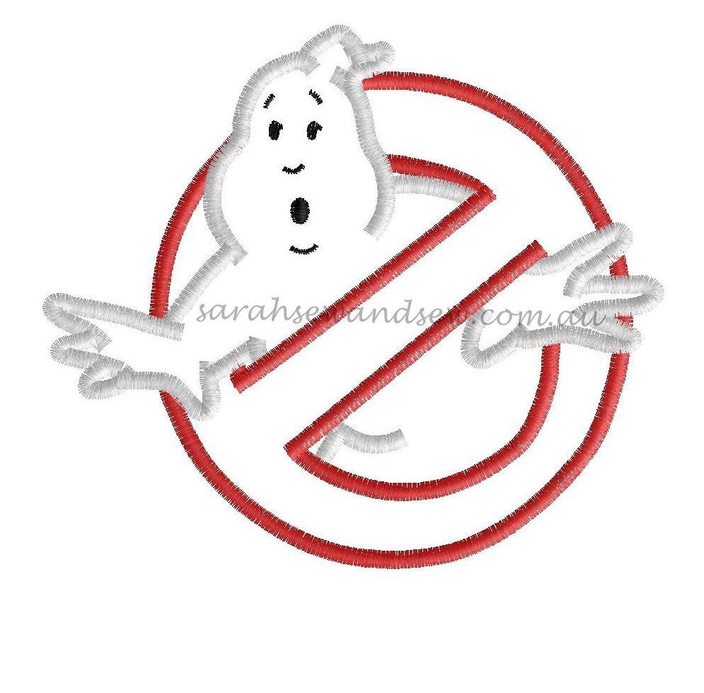 Logo Ghostbusters Design Embroidery