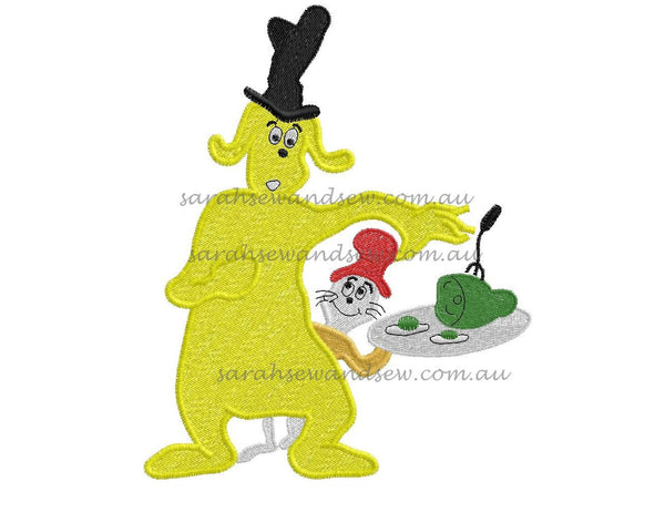 Green Eggs and Ham Embroidery Design - Sarah Sew and Sew