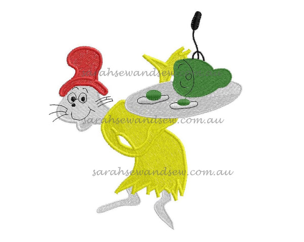 Green Eggs and Ham Embroidery Design - Sarah Sew and Sew