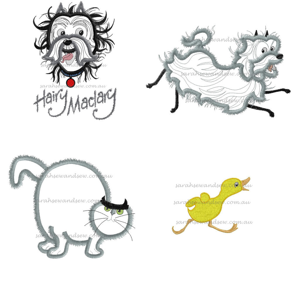 Hairy Maclary Embroidery Design Set