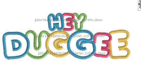 Hey Duggee Logo Embroidery Design - Sarah Sew and Sew