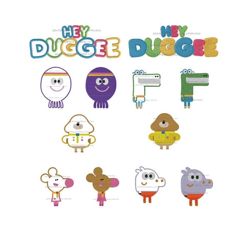 Hey Duggee Embroidery Design Set - Sarah Sew and Sew