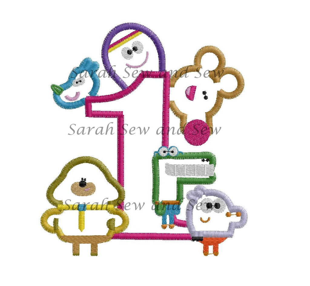 Hey Duggee Collage No 1 Embroidery Design