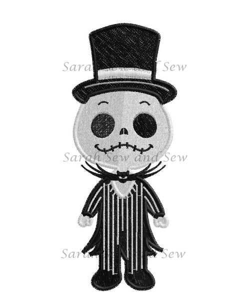 Jack Nightmare Before Christmas Embroidery Design