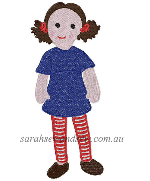 Jemima (Playschool) Embroidery Design - Sarah Sew and Sew