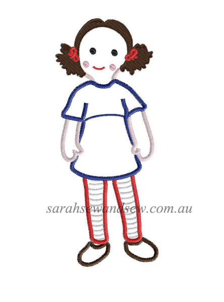 Jemima (Playschool) Embroidery Design - Sarah Sew and Sew