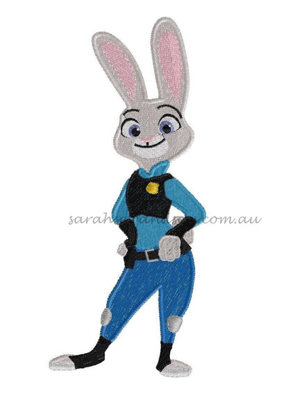 Judy Hopps Embroidery Design