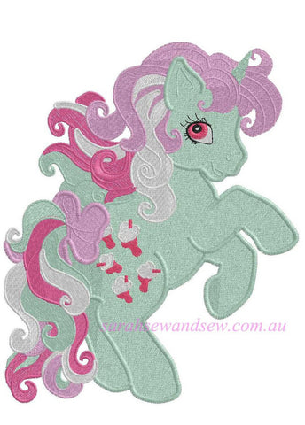 Fizzy My Little Pony Embroidery Design - Sarah Sew and Sew