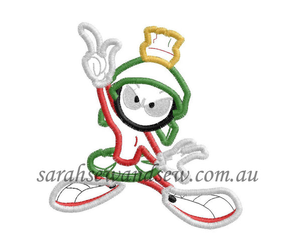 Marvin the Martian Embroidery Design