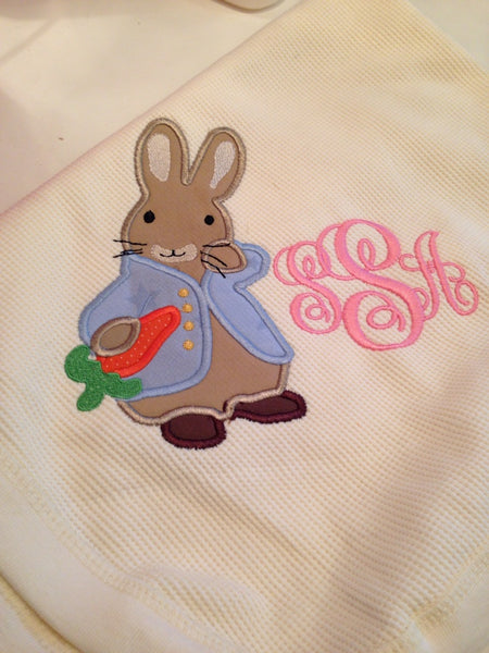 Peter Rabbit Embroidery Design - Sarah Sew and Sew