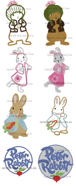 Peter Rabbit Embroidery Design Set