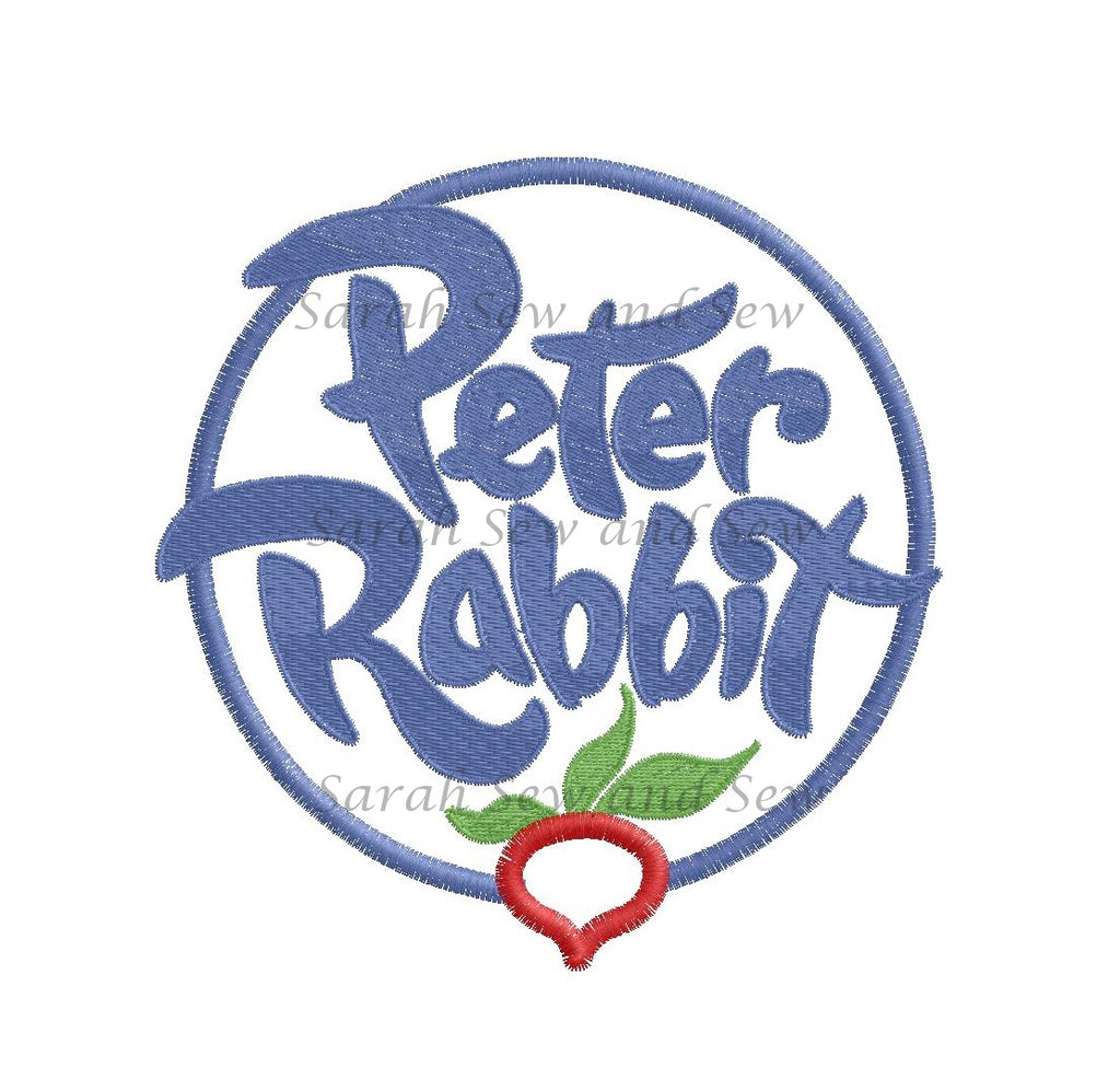 Peter Rabbit Beatrix Logo Beatrix Potter Embroidery Design Set