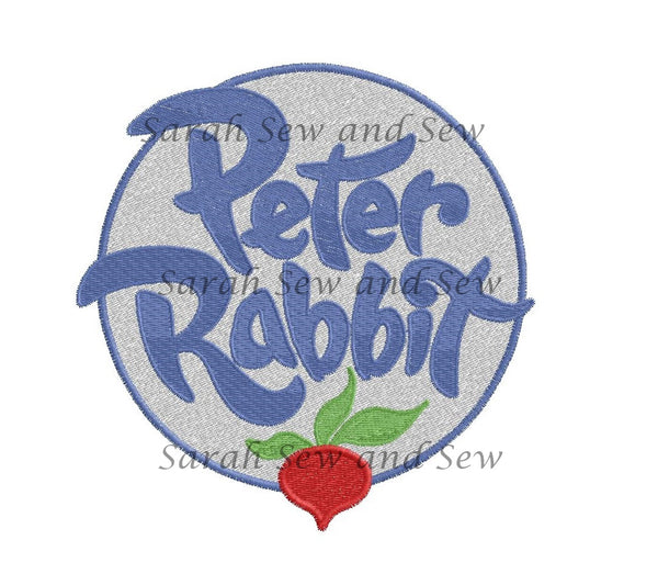 Peter Rabbit Logo Embroidery Design
