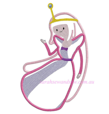 Princess Bubblegum Embroidery Design (Adventure Time) - Sarah Sew and Sew