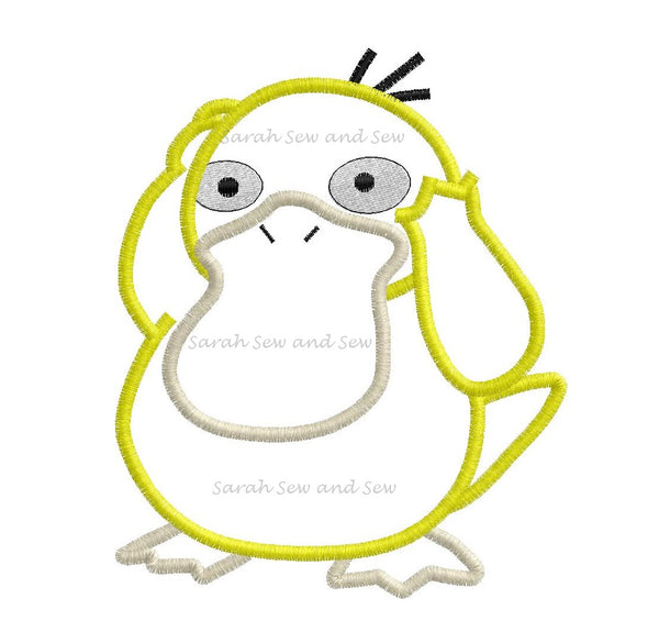 Psyduck (Pokemon) Embroidery Design