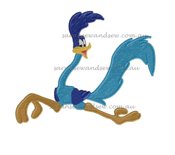 Road Runner Looney Tunes Embroidery Design - Sarah Sew and Sew