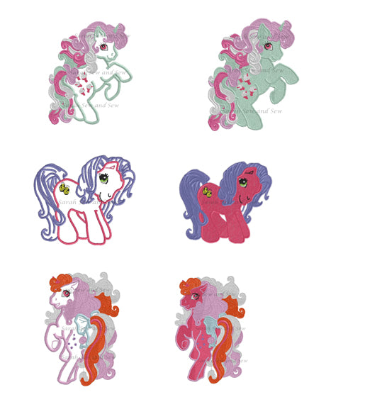 My Little Pony Embroidery Design Set