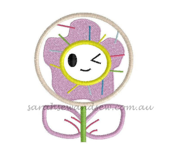 Tokidoki Flowers Embroidery Design - Sarah Sew and Sew