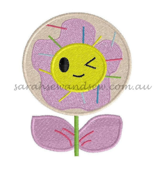 Tokidoki Flowers Embroidery Design - Sarah Sew and Sew