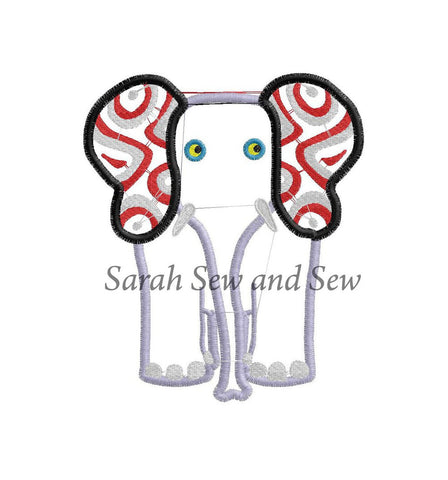 Tinga Tinga Tales Elephant Embroidery Design - Sarah Sew and Sew